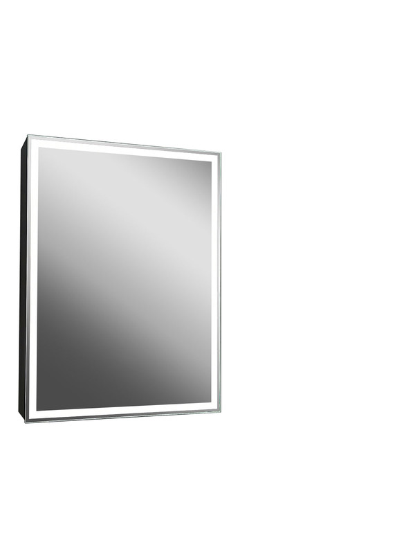 Зеркало-шкаф Mirror Box black Led 600х800, фото 1